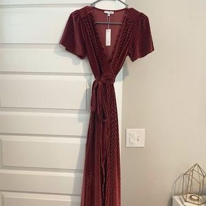 Baltic Born Velvet Dark Rose Dress